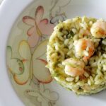 Riso con alghe e gamberetti