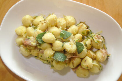 Gnocchi estivi menta e profumo di limone
