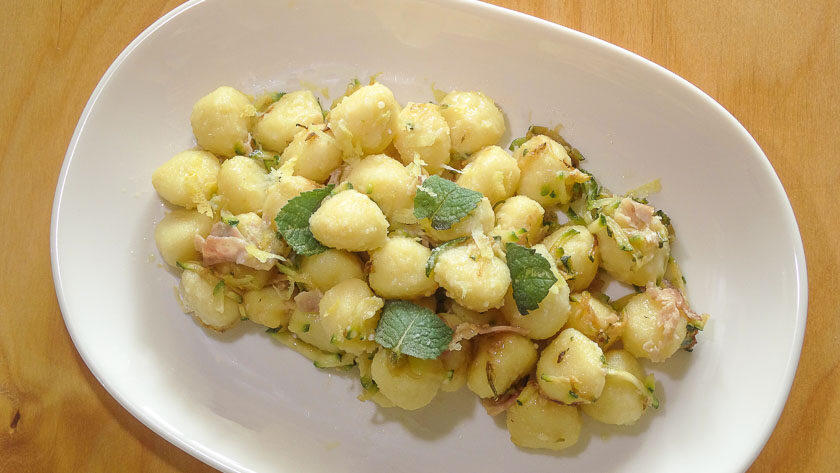 Gnocchi estivi menta e profumo di limone