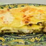 Ricetta Lasagna bianca con funghi e piselli