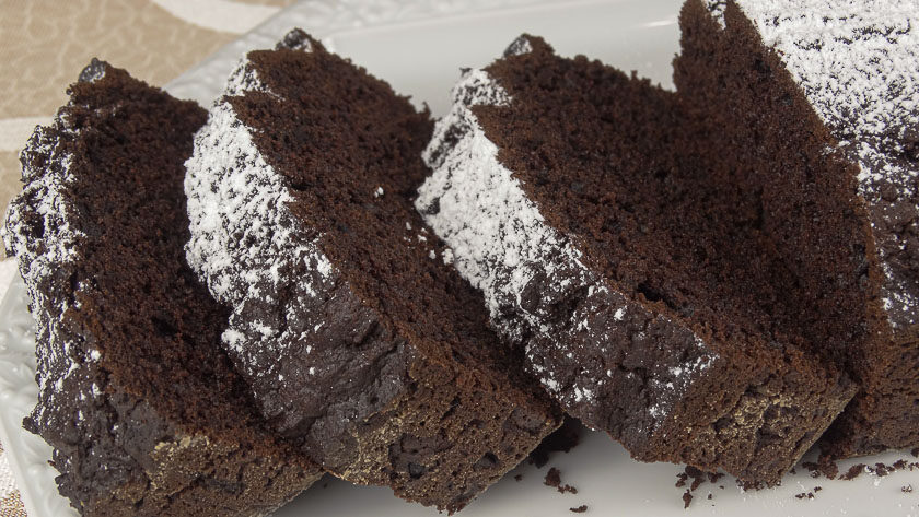 plumcake al cacao morbido
