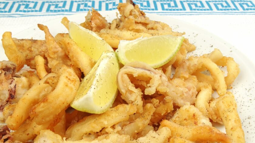 frittura di anelli di calamari