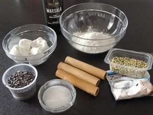 Ingredienti per fare un cannolo