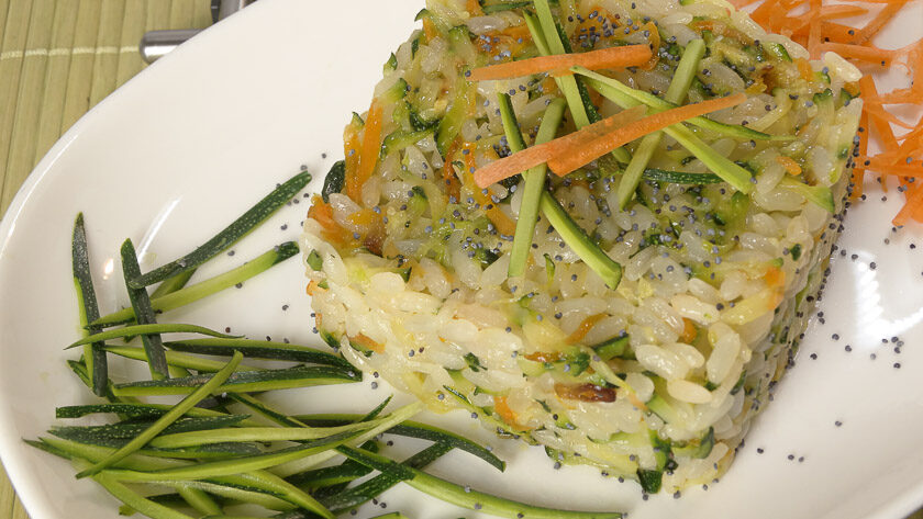 riso con zucchine e carote
