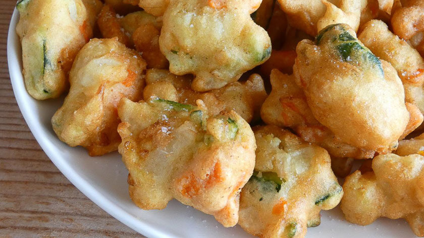 frittelle di ortaggi in pastella