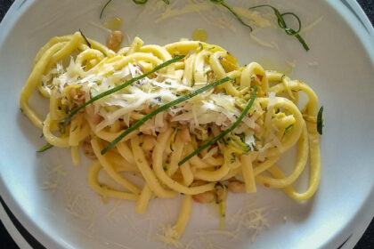Scialatielli zucchine e fagioli tondini