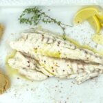 orata al forno con crema di ceci