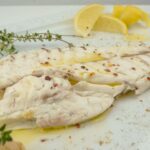 orata al forno con crema di ceci