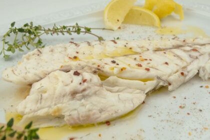 orata al forno con crema di ceci