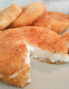 cotoletta vegetariana di formaggio primosale