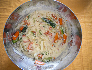 pastella per verdure