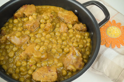 ricetta spezzatino di carne con piselli