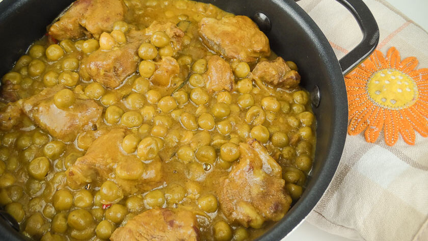 ricetta spezzatino di carne con piselli
