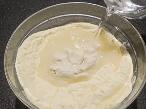 acqua per impasto pane