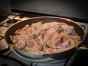 agnello in padella