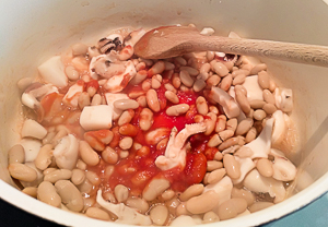 fagioli vino e salsa