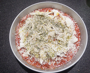 pizza di carne condimento