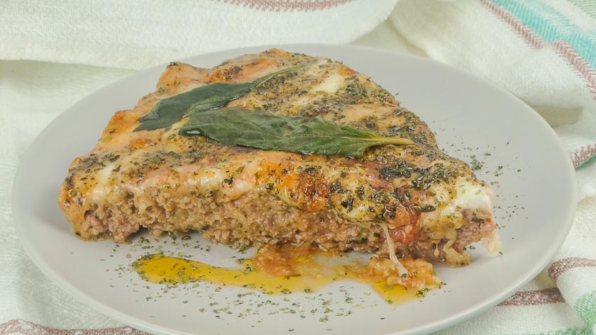 pizza di carne macinata