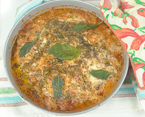 pizza di carne sfornata