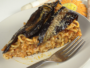 timballo di anelletti e melanzane alla siciliana