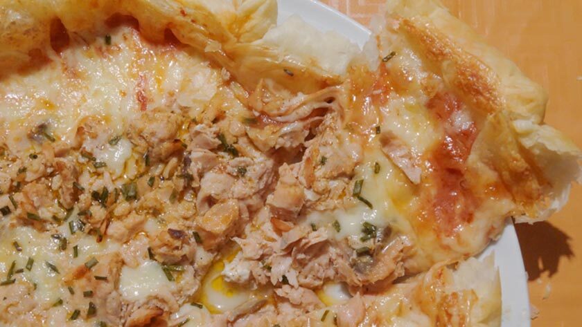 torta rustica con salmone