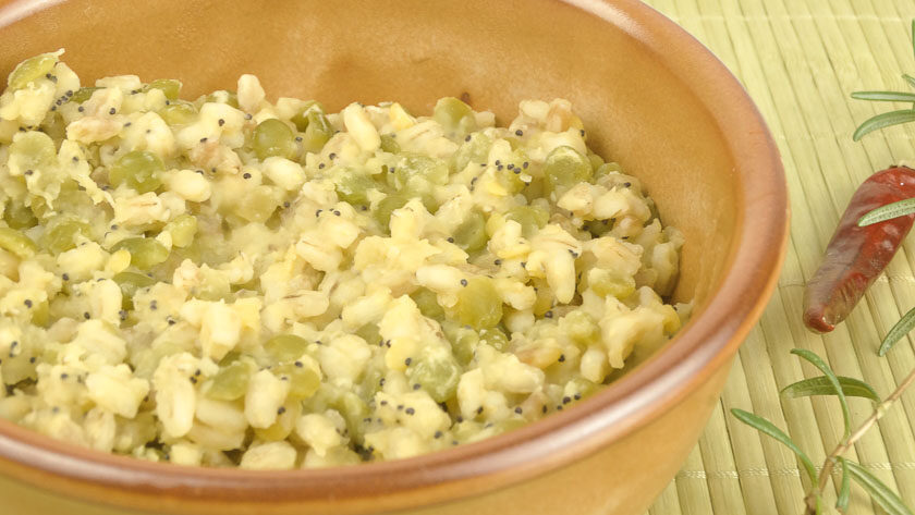 zuppa di orzo e piselli