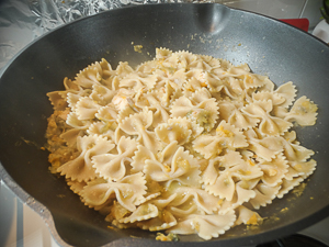 farfalle integrali con salmone