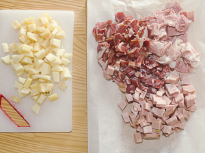 salumi e formaggi per tortano