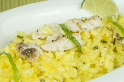 Risotto lime e sarago