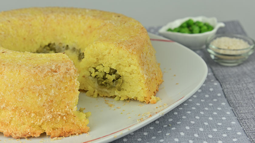 ciambella di riso con piselli