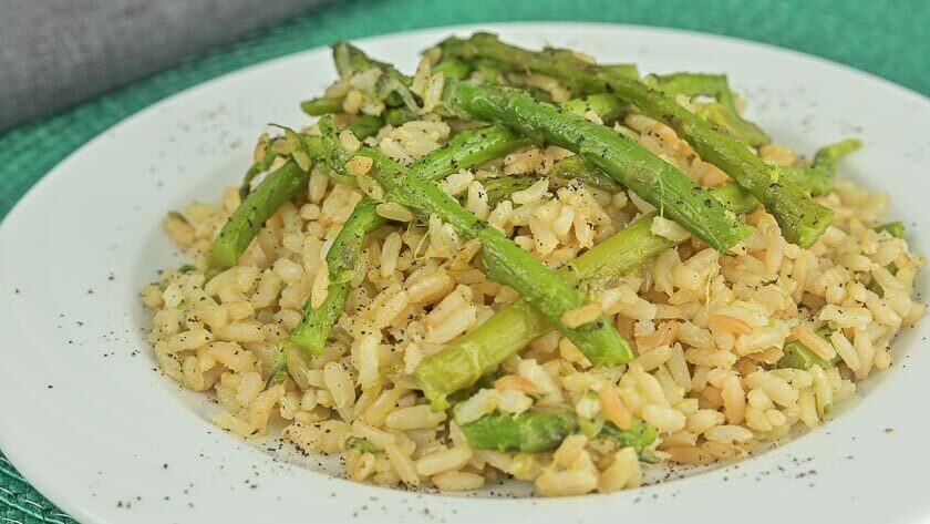 riso integrale agli asparagi