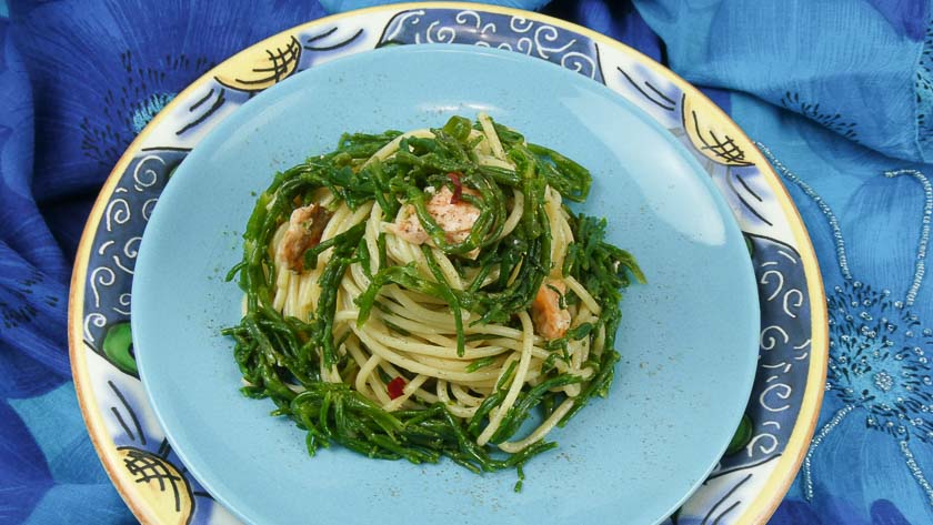 Ricetta asparagi di mare con la pasta