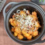 Gnocchi con fagioli cannellini e ricotta di capra