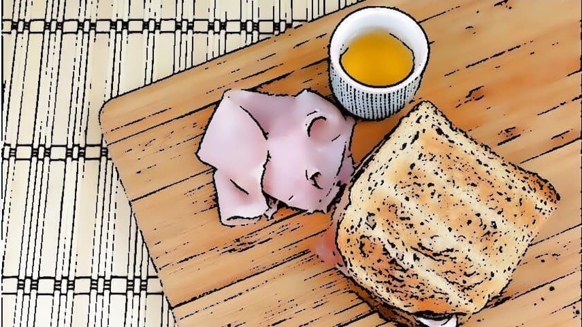 Toast prosciutto e formaggio Sosuke Miyazaki