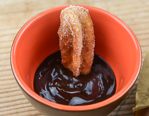 churros con cioccolata calda