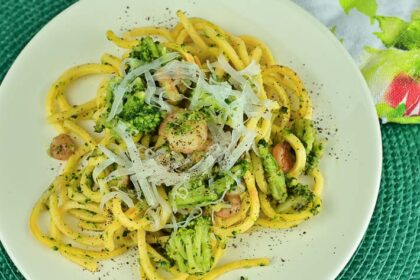 pasta gamberi e broccoli ricetta