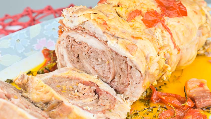 rollè di coniglio all'ischitana