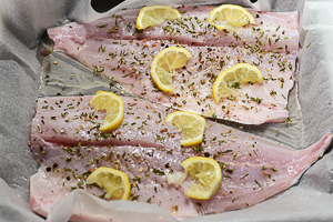 ricciola al forno con limone
