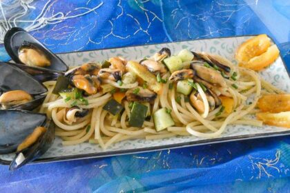 spaghettoni di gragnano con cozze