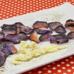 chips di patate viola al forno croccanti