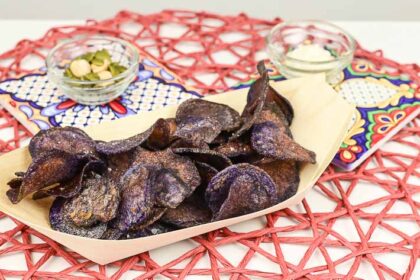 patate viola fritte
