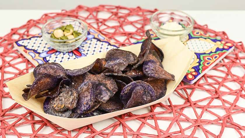 patate viola fritte