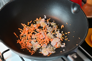 soffritto di scalogno e carota