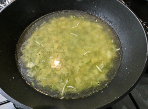 zucchine e patate in brodo