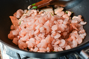 gamberetti e salmone