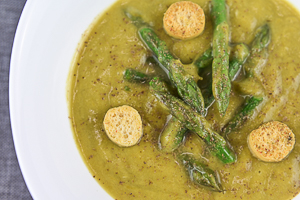 crema di asparagi con patate