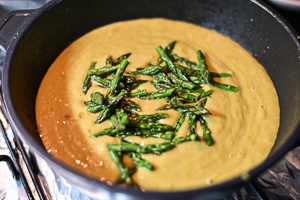 crema di asparagi in padella