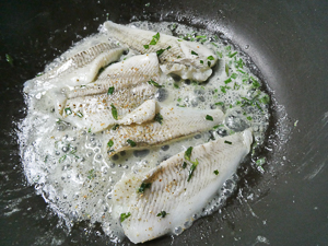 filetto di platessa in padella