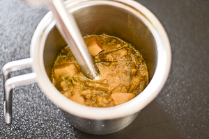 frullare asparagi e patate