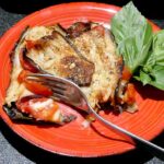 Parmigiana estiva di melanzane con pomodorini a crudo